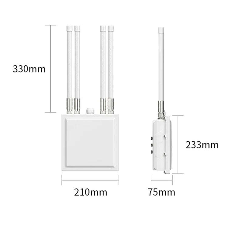COMFAST CF-WA820 1200Mbps 2.4G & 5G Outdoor AP High Power Wireless Access Point(UK Plug)