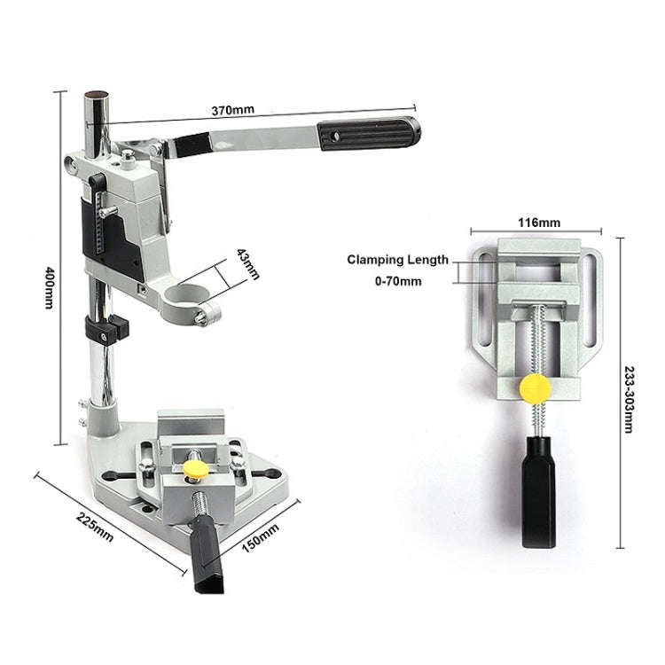 Multifunctional Electric Hand Drill Stand Mini Woodworking Fixed Table, Model: 1105