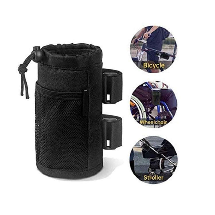Bicycle Water Cup Holder Stroller Hanging Bottle Bag(Grey)