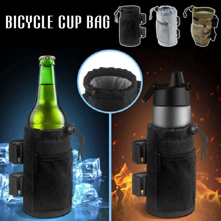 Bicycle Water Cup Holder Stroller Hanging Bottle Bag(Grey)