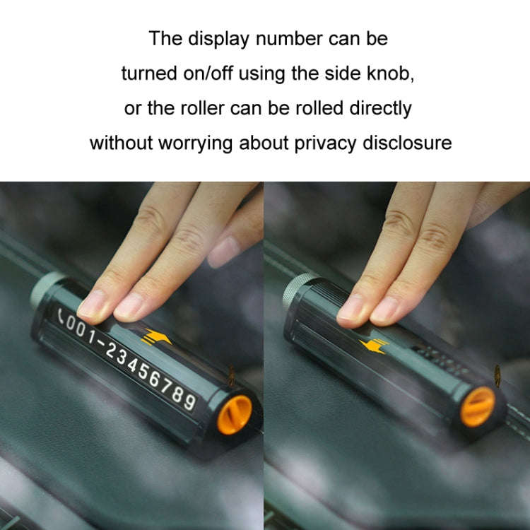 Multifunctional Break Window Mini Safety Hammer Parking Number Plate(Grey)