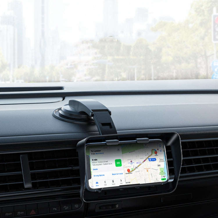 Car Suction Cup Dashboard Mobile Phone Holder with Sun Visor Folding Rotating Car Mount, Style: J...