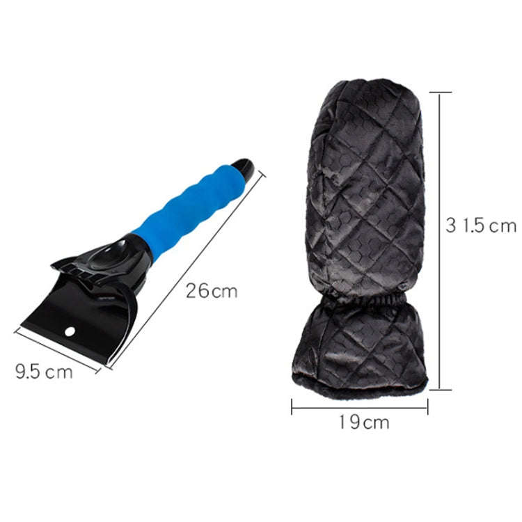 Vehicle Mounted Snow Shovel De-Icer Cleaning Tool, Color: Red
