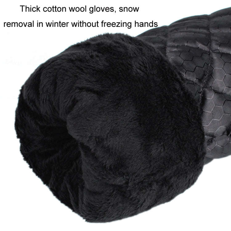Vehicle Mounted Snow Shovel De-Icer Cleaning Tool, Color: Black+Gloves