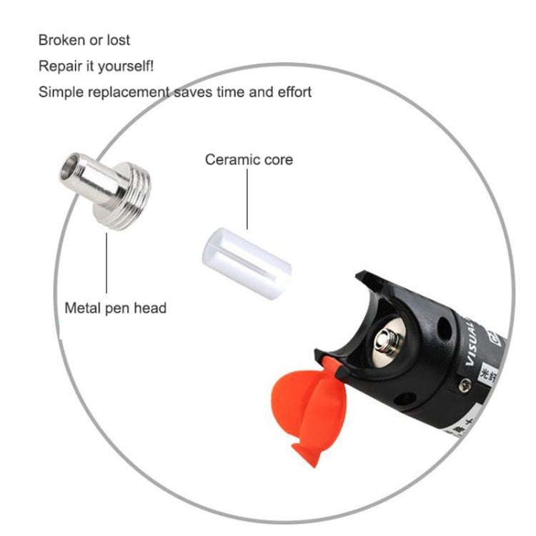 10pcs 7mm Ceramic Core Replacement Parts For Fiber Optic Visual Fault Locator