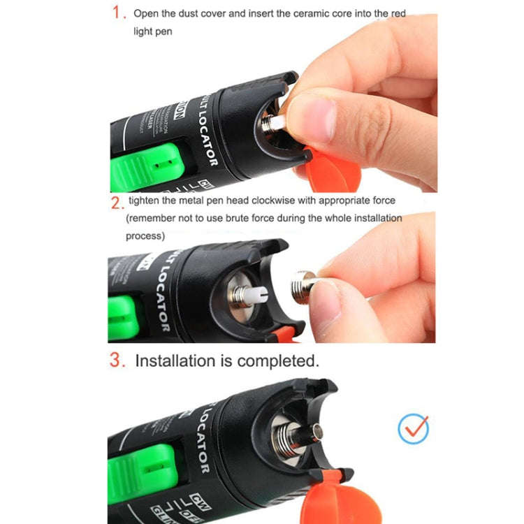 10pcs 7mm Ceramic Core Replacement Parts For Fiber Optic Visual Fault Locator