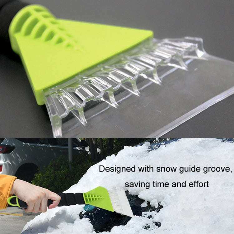 Car De-icer Shovel Multifunctional Frost Scraping Snow Sweeping Brush(Green)
