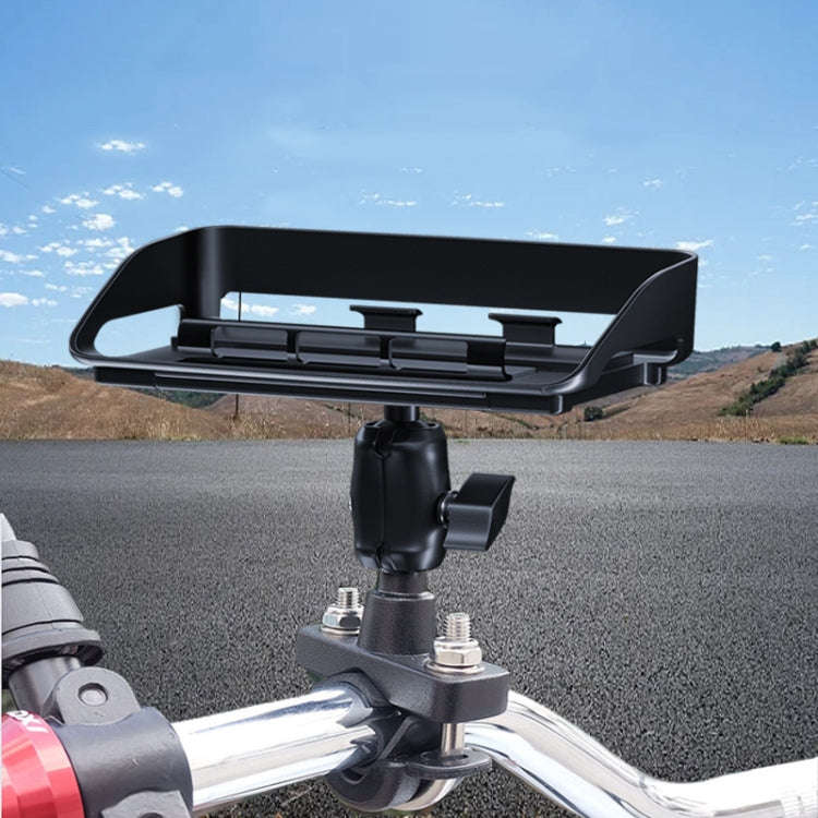 Rotatable Bicycle and Motorcycle Anti-shake Fixed Mobile Phone Holder with Sun Visor, Style: Univ...