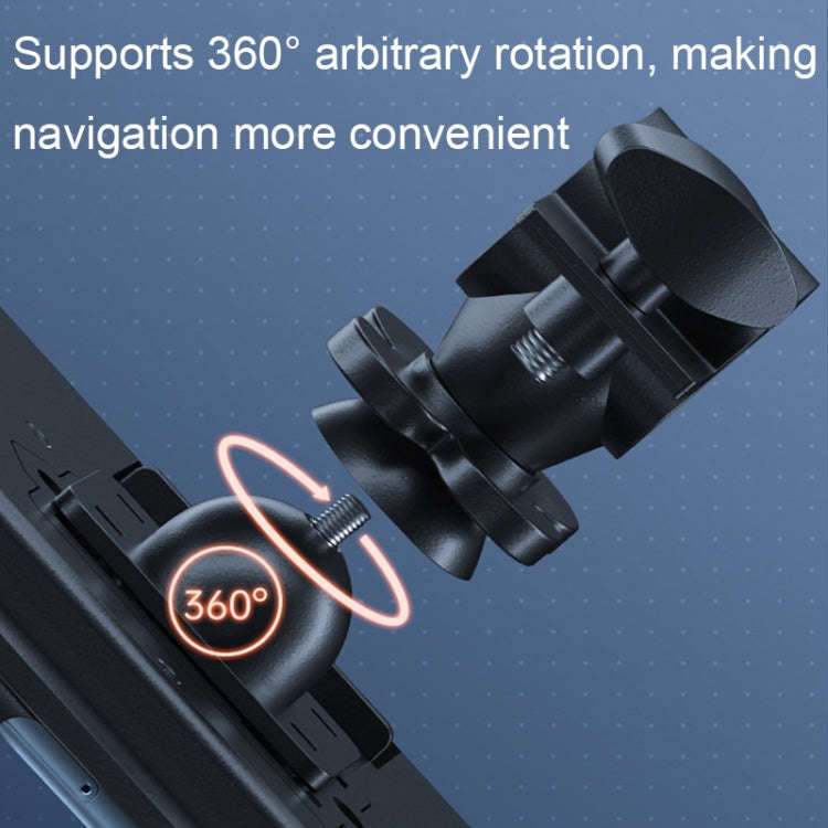 Rotatable Bicycle and Motorcycle Anti-shake Fixed Mobile Phone Holder with Sun Visor, Style: Clas...