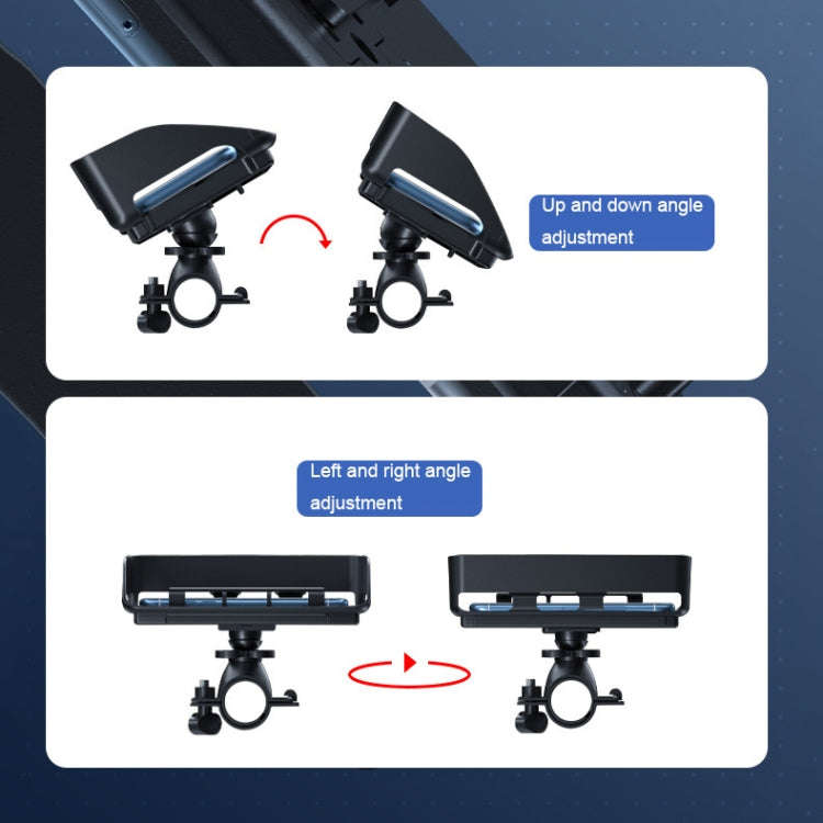 Rotatable Bicycle and Motorcycle Anti-shake Fixed Mobile Phone Holder with Sun Visor, Style: Clas...