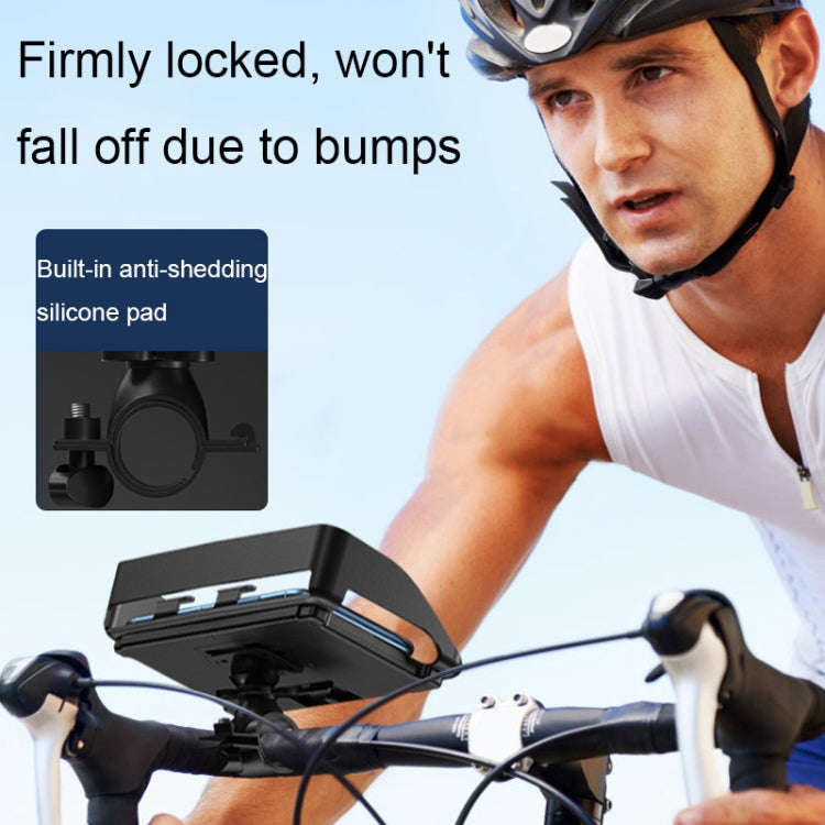 Rotatable Bicycle and Motorcycle Anti-shake Fixed Mobile Phone Holder with Sun Visor, Style: Clas...