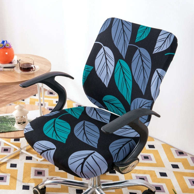 Cushion Cover+Back Cover Stretch Split Chair Cover Computer Chair Sleeve Office Desk Chair Cover(...