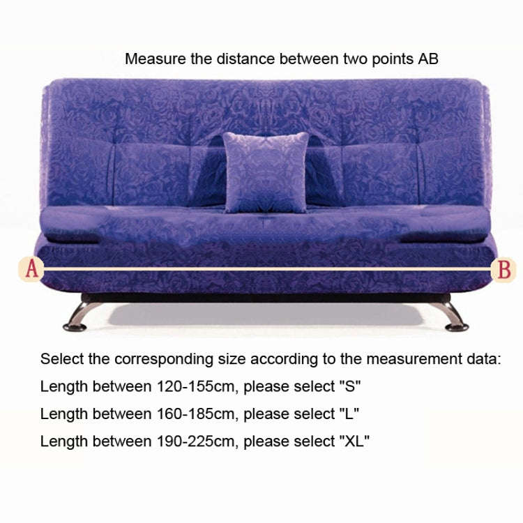 Armless Stretch Sofa Bed Cover All Inclusive Folding Sofa Bed Cover Shade, Size: S For 120-155cm ...