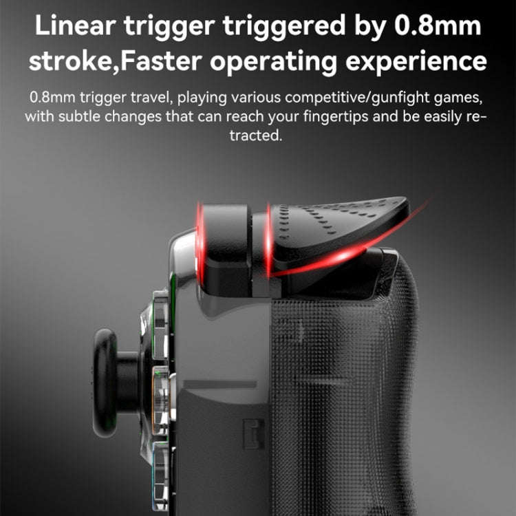 D7 BT5.0 Retractable Gamepad With Light For PC / Android / IPhone /Win7 10 11/Mac OS/Switch(Black)