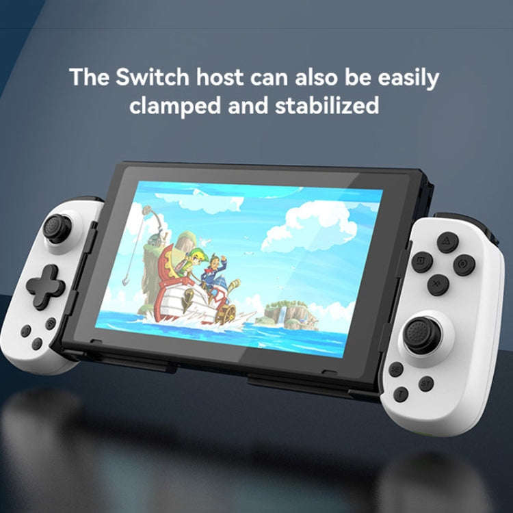 D6  Bluetooth Retractable Gamepad Dual Hall Six-Axis Somatosensory For Android/IPhone /Switch(Black)