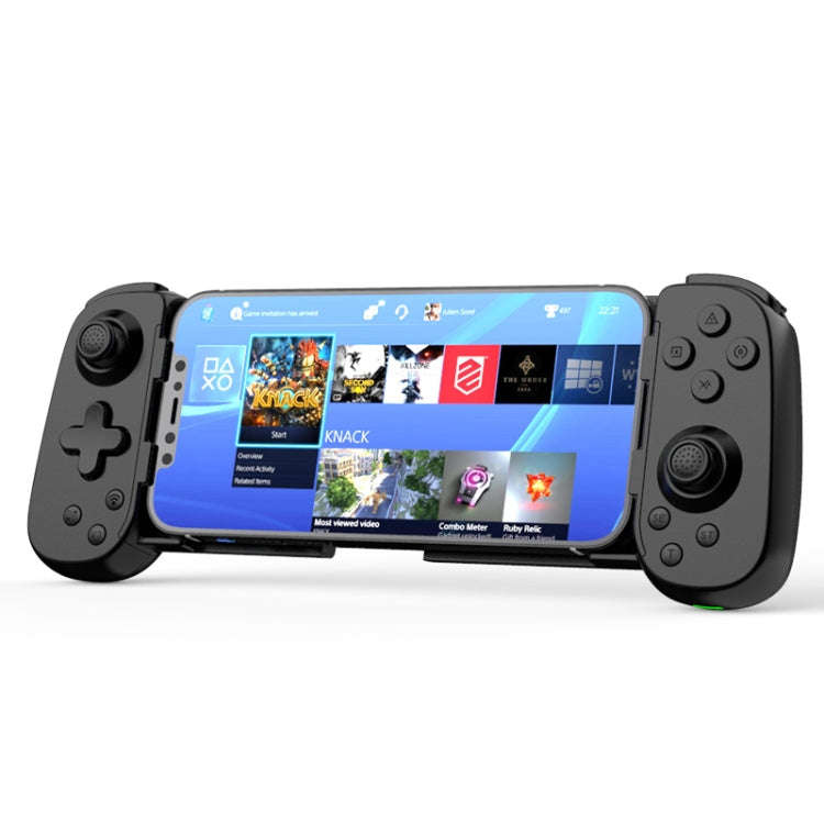 D6  Bluetooth Retractable Gamepad Dual Hall Six-Axis Somatosensory For Android/IPhone /Switch(Black)