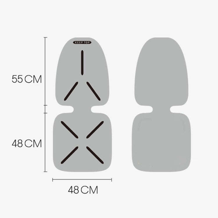 KEEP TOP Car Child Safety Seat Anti-Slip Thickened Anti-Wear Protective Pad(Gray)