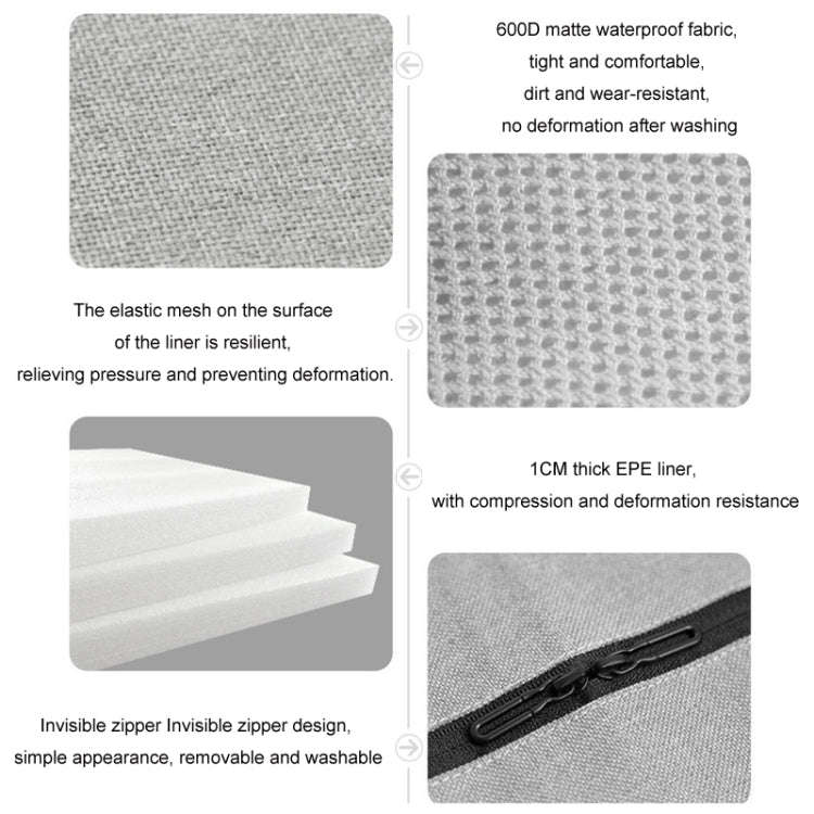 KEEP TOP Car Child Safety Seat Anti-Slip Thickened Anti-Wear Protective Pad(Gray)