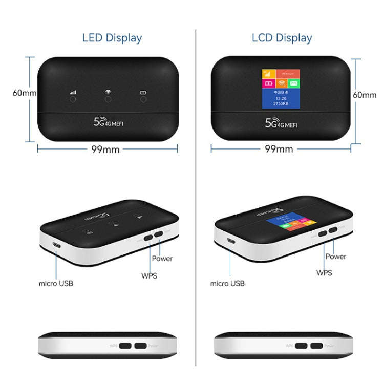LT600 LCD Display 4G LTE Router Portable Car Terminal Mobile WIFI Card SIM Router