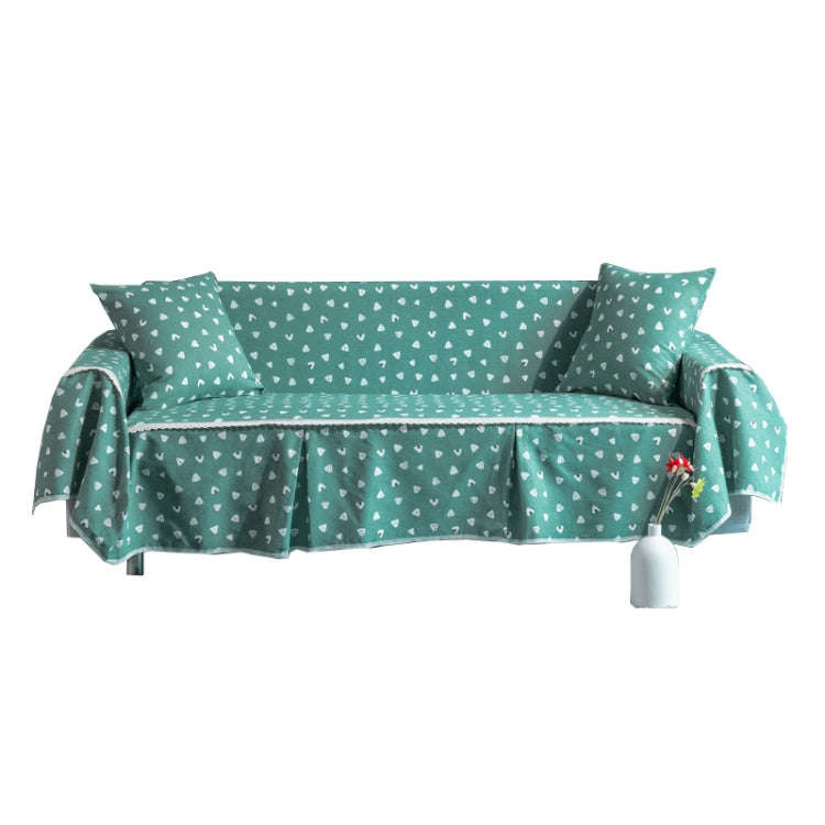 Cotton And Linen Thickened Fabric Sofa Slipcovers Cover Fabric Type Sofa Shade, Size: Three Seat ...