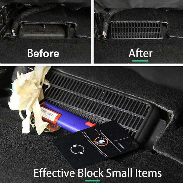 For Tesla Model 3 Buckle Model Protective Cover for Air Outlet Under Car Seat Air Conditioning Ai...