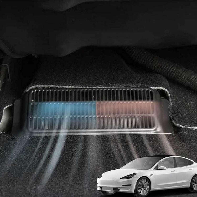 For Tesla Model 3 Horizontal Bar Protective Cover for Air Outlet Under Car Seat Air Conditioning ...