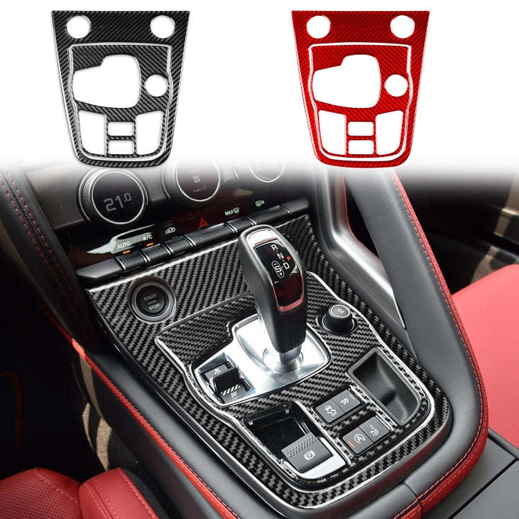 For Jaguar F-TYPE 2013+ 2pcs/ Set Panel Gear Position Decorative Sticker, Size: Left-hand Drive(Red)