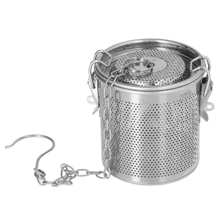18x18cm 304 Stainless Steel Brine Basket Tea Residue Ball Soup Material Box