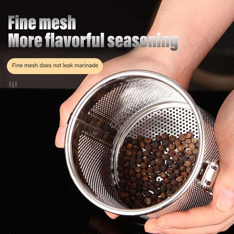 7x9cm 304 Stainless Steel Brine Basket Tea Residue Ball Soup Material Box
