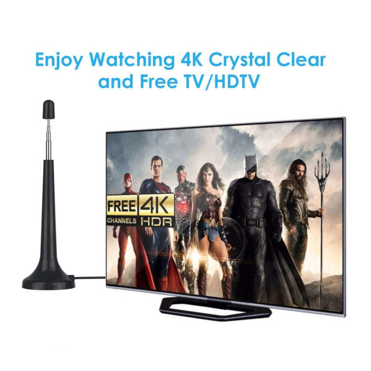 Extended Radio Antenna With Magnetic Base TV Adapting F-Connector FM Regulatory TV Radio Antenna