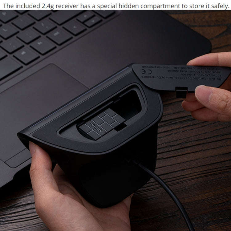 8BitDo Wireless 2.4G Gaming Controller With Charging Dock For PC / Windows 10 / 11 / Steam Deck(B...