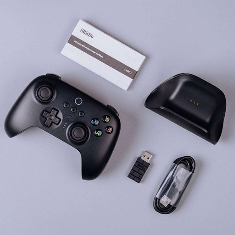 8BitDo Wireless 2.4G Gaming Controller With Charging Dock For PC / Windows 10 / 11 / Steam Deck(B...