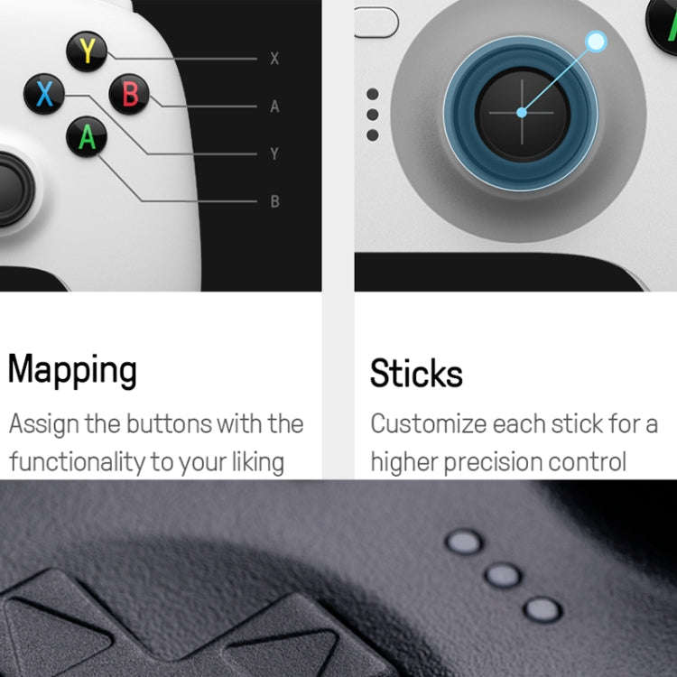 8BitDo Wireless 2.4G Gaming Controller With Charging Dock For PC / Windows 10 / 11 / Steam Deck(B...