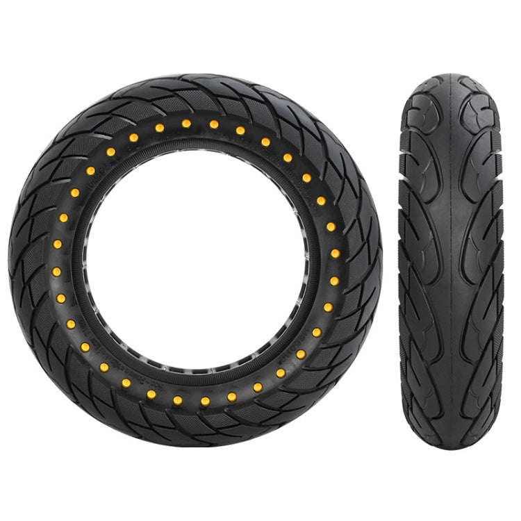 For Ninebot MAX G30 Electric Scooter 10x2.5 Inflatable Honeycomb Solid Run-flat Tire(44mm Slot Red)