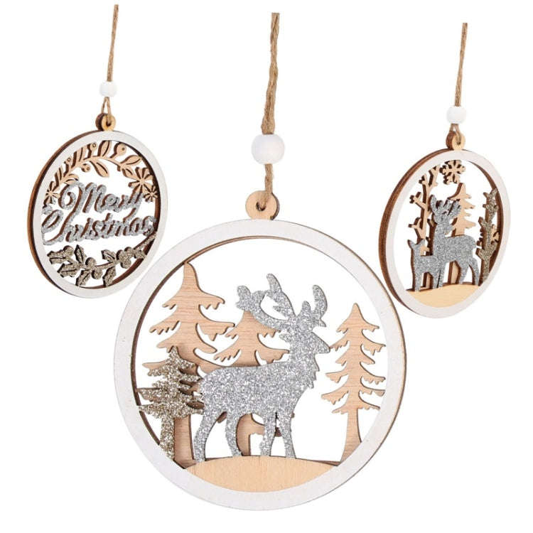 Christmas Party Decoration Wooden Pendants(1)