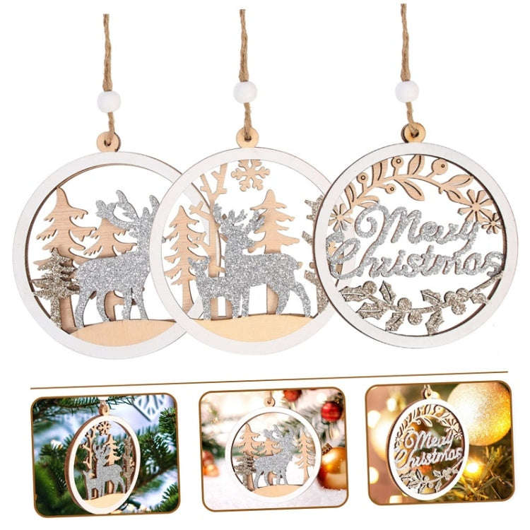 Christmas Party Decoration Wooden Pendants(1)