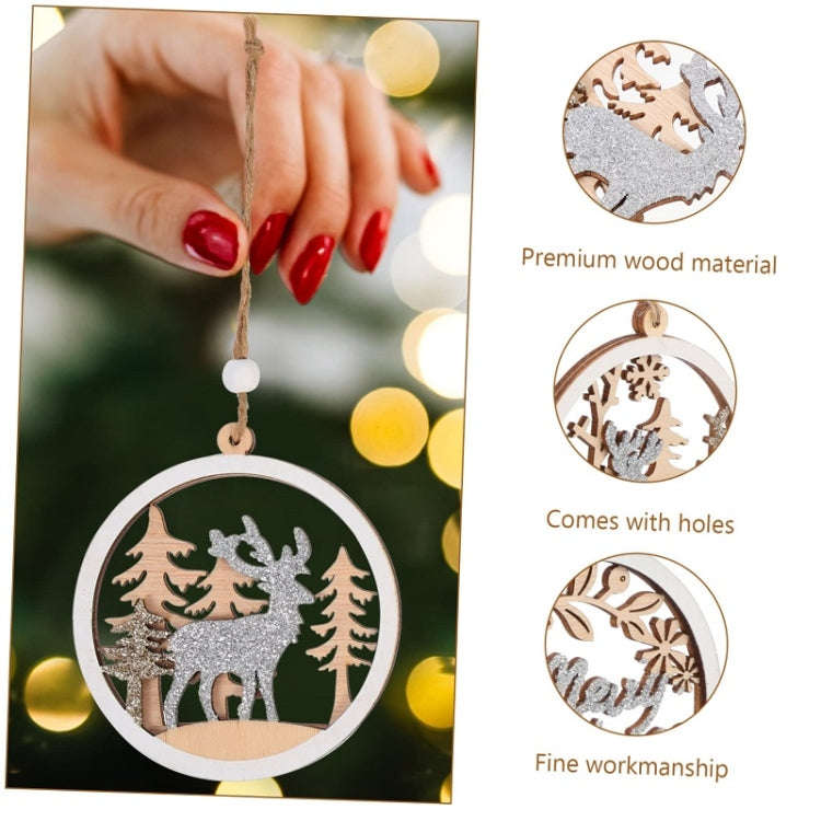 Christmas Party Decoration Wooden Pendants(1)