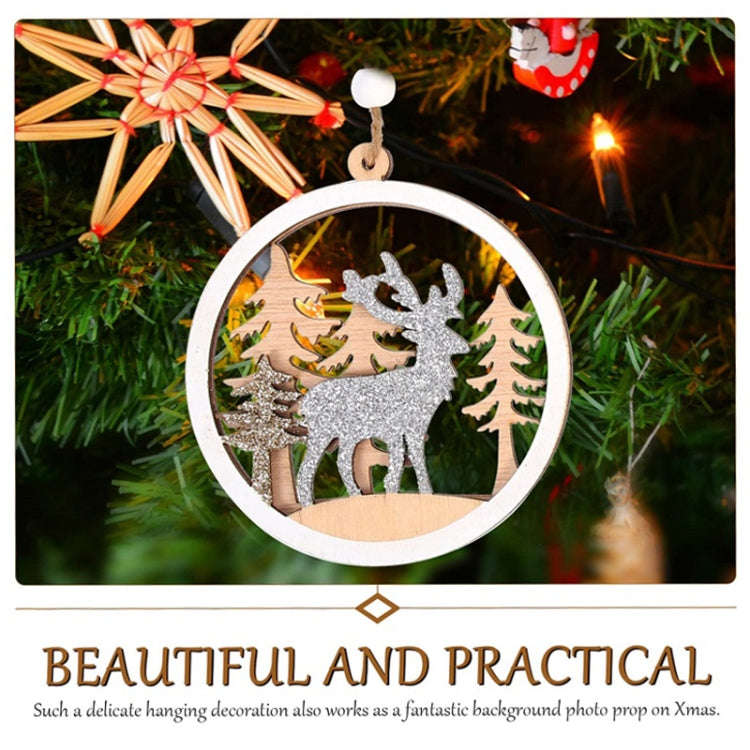 Christmas Party Decoration Wooden Pendants(1)