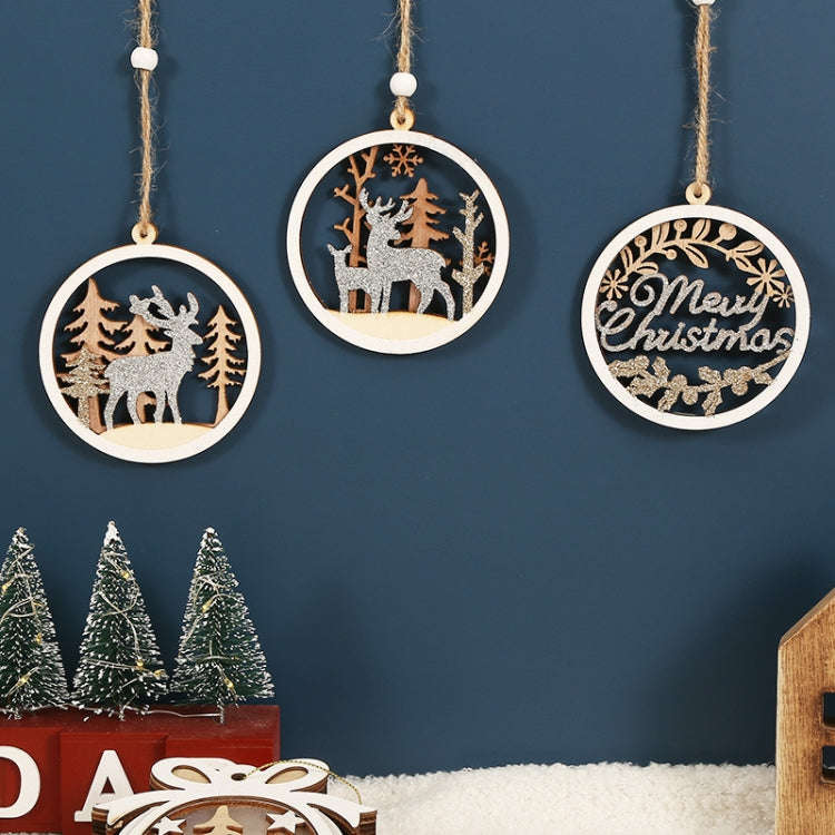 Christmas Party Decoration Wooden Pendants(1)