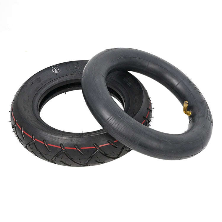 10 X 2.5 Inflatable Inner Tire + Outer Tire Kit  For Ninebot MAX G30 10-Inch Scooter(Black)