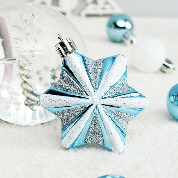 73pcs/Set Christmas Tree Decoration Pendant Painted Christmas Ball, Color: Red Green White
