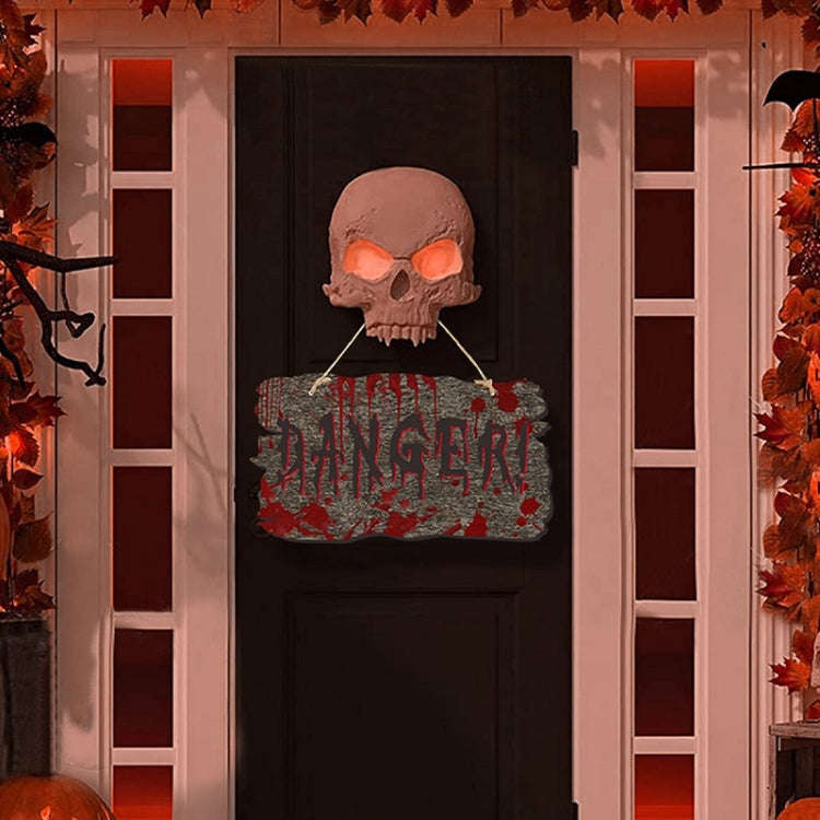 Halloween Door Sign Haunted House Horror Atmosphere Decoration, Style: Skull