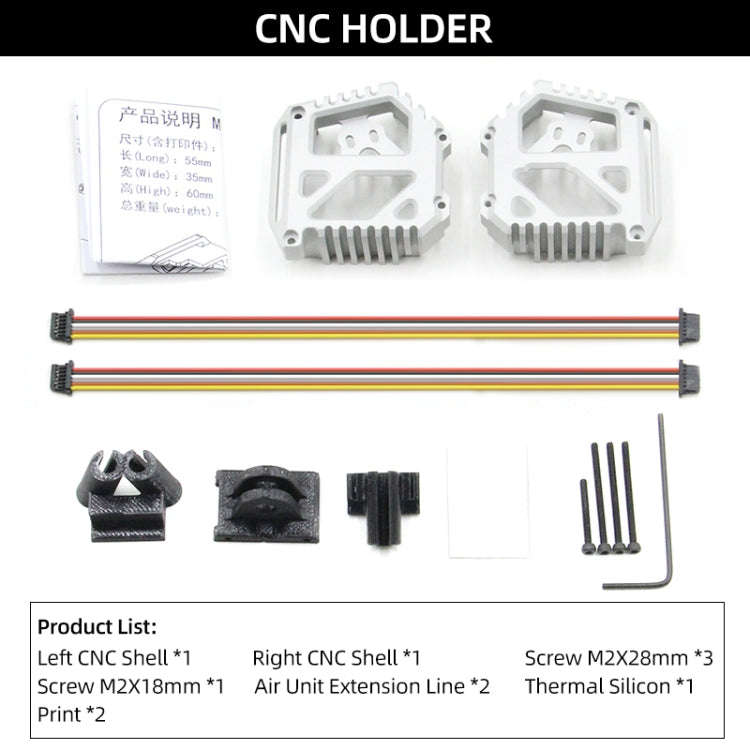 For DJI O3 AIR UNIT Camera Module Case Frame CNC Cage Holder