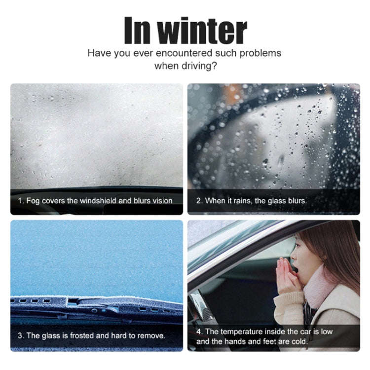12V Car-mounted High-power Heater Winter Defog Heater(Navy Blue)