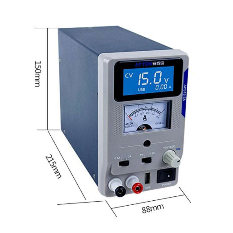 ATTEN APS22-5A 22V 5A USB Digital Variable Adjustable Laboratory DC Power Supply For Mobile Repai...