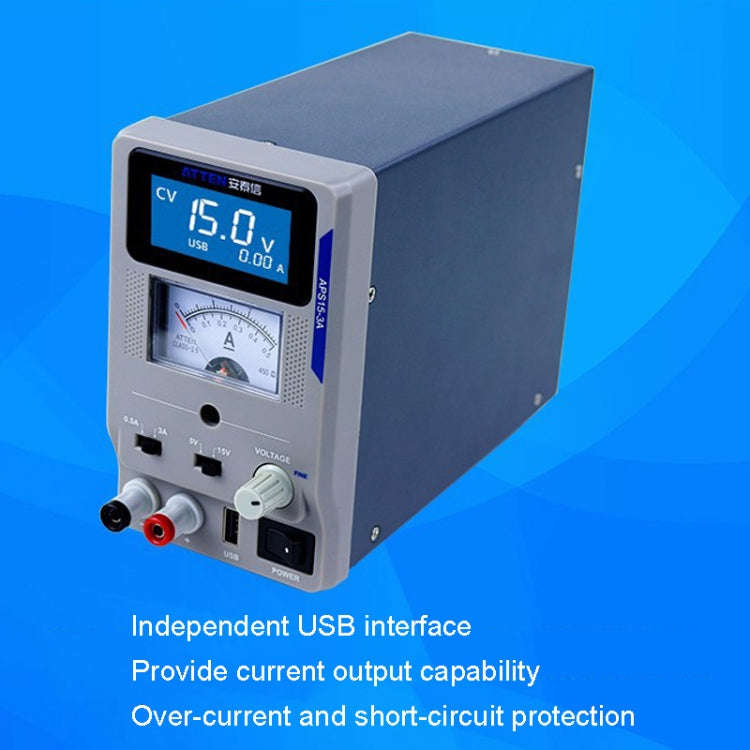 ATTEN APS22-5A 22V 5A USB Digital Variable Adjustable Laboratory DC Power Supply For Mobile Repai...