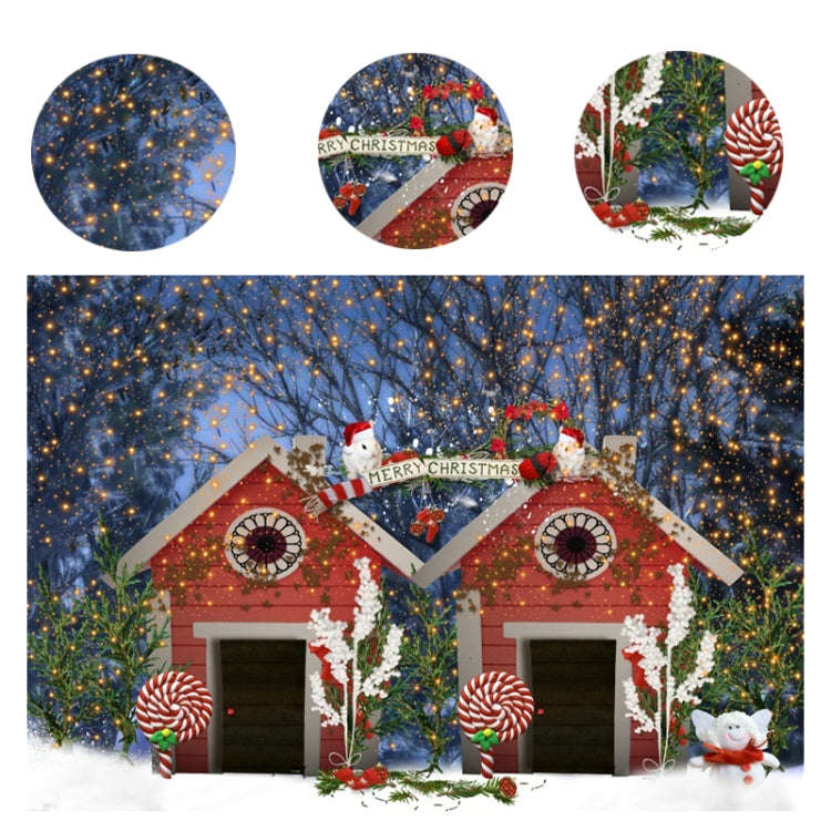 2.1 X 1.5m Holiday Party Photography Backdrop Christmas Decoration Hanging Cloth, Style: SD-783