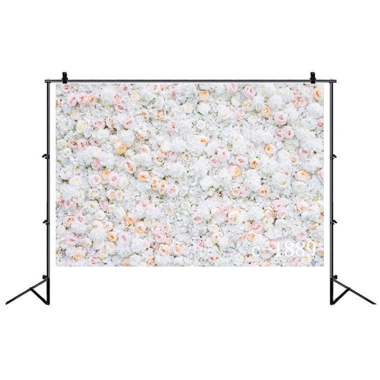 2.1 X 1.5m Festive Photography Backdrop 3D Wedding Flower Wall Hanging Cloth, Style: C-1889