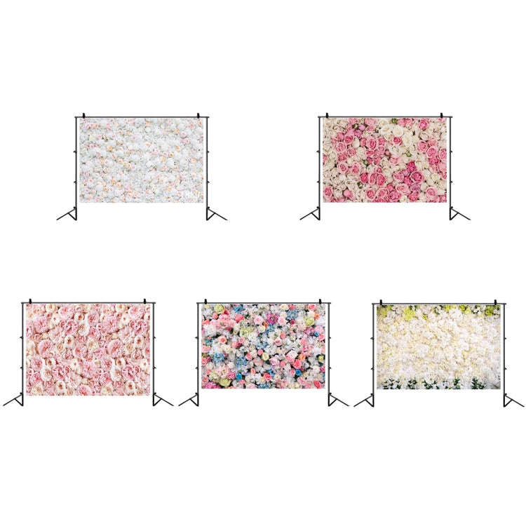 2.1 X 1.5m Festive Photography Backdrop 3D Wedding Flower Wall Hanging Cloth, Style: C-1886