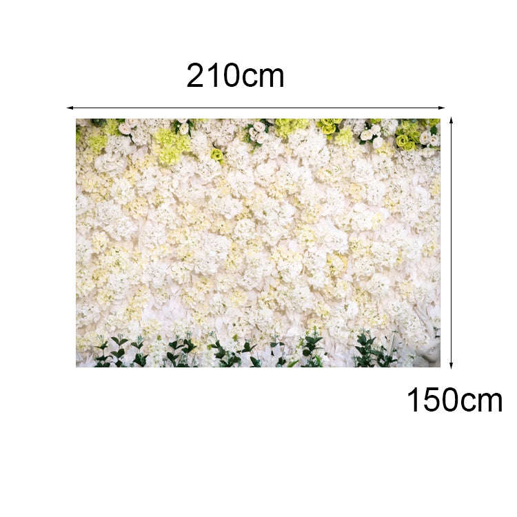 2.1 X 1.5m Festive Photography Backdrop 3D Wedding Flower Wall Hanging Cloth, Style: C-1886